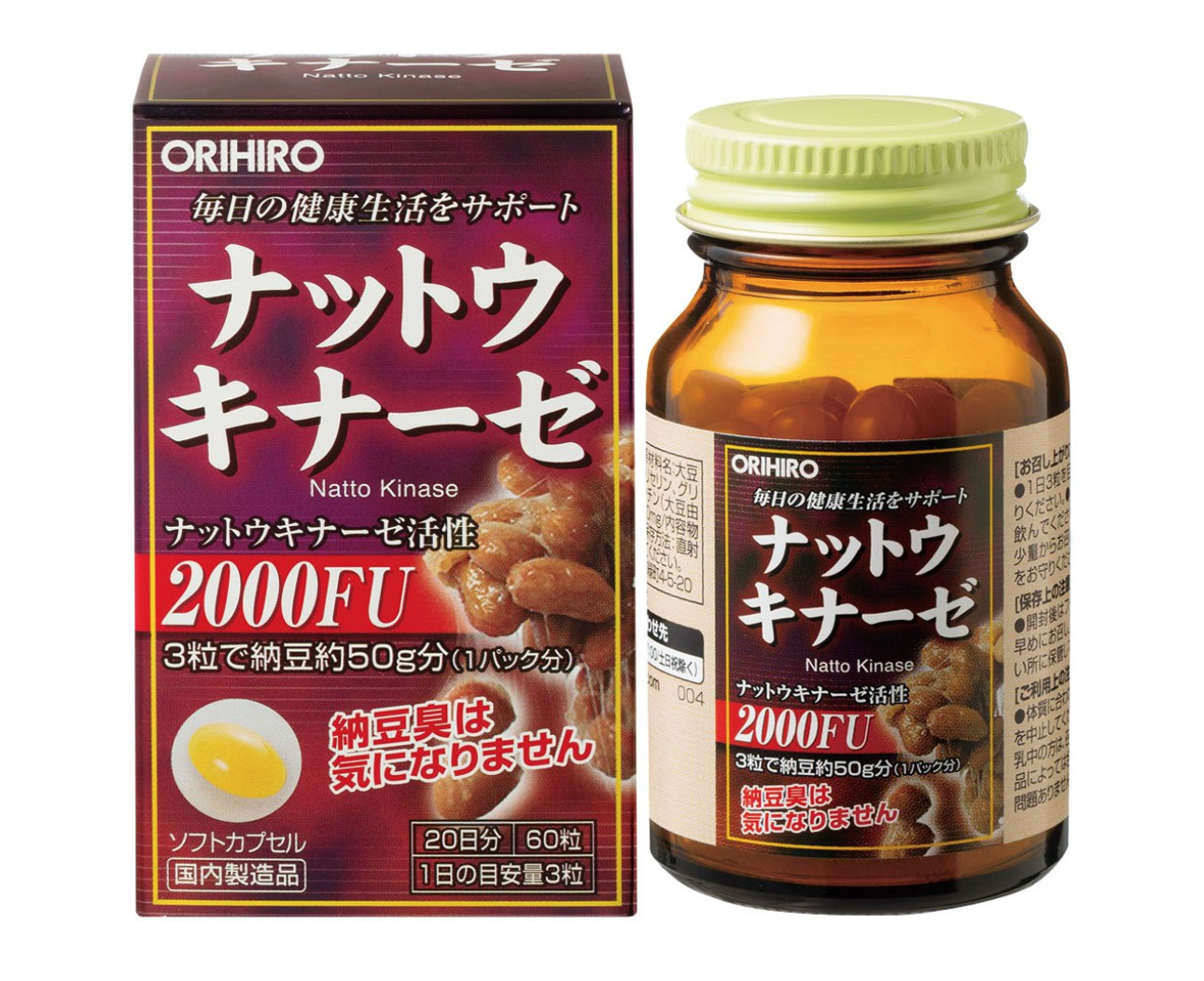Viên uống chống đột quỵ Nattokinaze của Orihiro